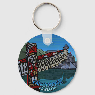 Chaveiro Vancouver Canada Key Chain Totem Souvenirs