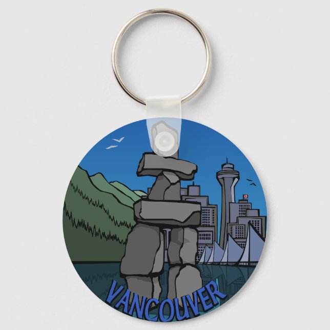 Chaveiro Vancouver Canada Key Chain Vancouver Souvenirs (Frente)