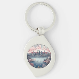 Chaveiro Vancouver City Canada Viagem Painting
