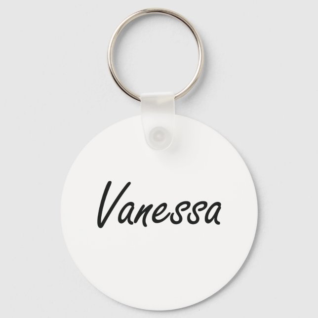 Chaveiro Vanessa artistic Name Design (Frente)