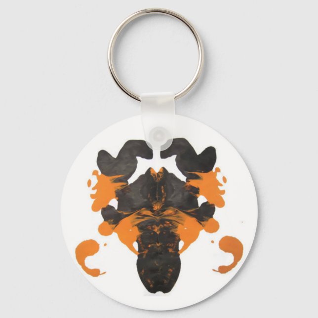 Chaveiro Vapid Orange Inkblot Design (Frente)