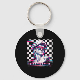 Chaveiro Vaporwave david arte glitch estética retrowave 80