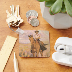 Chaveiro Vaqueira Antiga, Mulher a Cavalo por Dunton