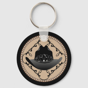 Chaveiro Vaqueira ocidental da rainha do rodeio