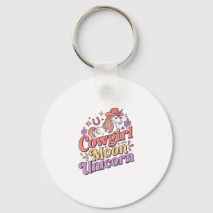 Chaveiro Vaqueira Unicórnio Lua Unicórnio Merch Caprichoso