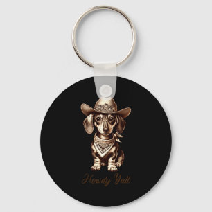 Chaveiro Vaqueiro Dachshund Cachorro Salsicha Fofo Vaqueiro