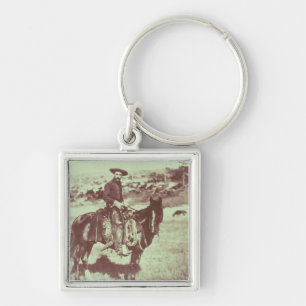 Chaveiro Vaqueiro de Montana, c.1880 (foto de b/w)