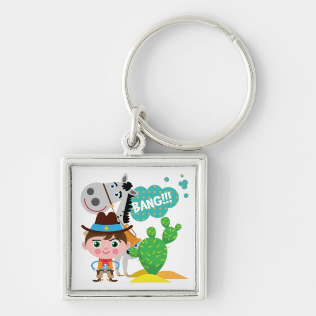 Chaveiro Vaqueiro e cavalo (Frente)