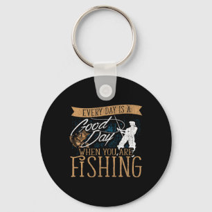 Chaveiro Vara de Pesca Engraçada Peixe - Pescador