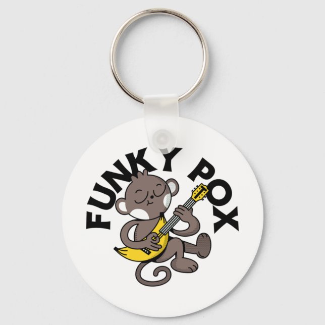 Chaveiro Varíola dos Macacos Funky Pox  (Frente)
