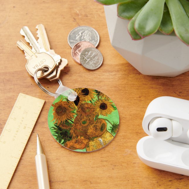 Chaveiro Vase com doze girassóis por Vincent van Gogh (Mesa)