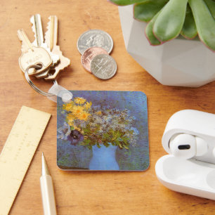 Chaveiro Vaso com Lilases e Margaridas por Vincent van Gogh