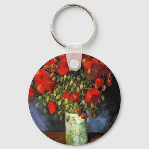 Chaveiro Vaso com Papoulas Vermelhas Vincent van Gogh