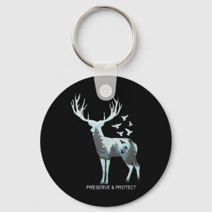 Chaveiro Veado - Floresta Natural Animal - Preservar &amp; 