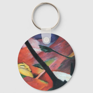 Chaveiro Veado na Floresta II por Franz Marc; Reh im Walde
