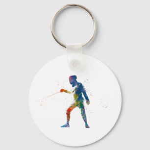 Chaveiro vedação de aquarela