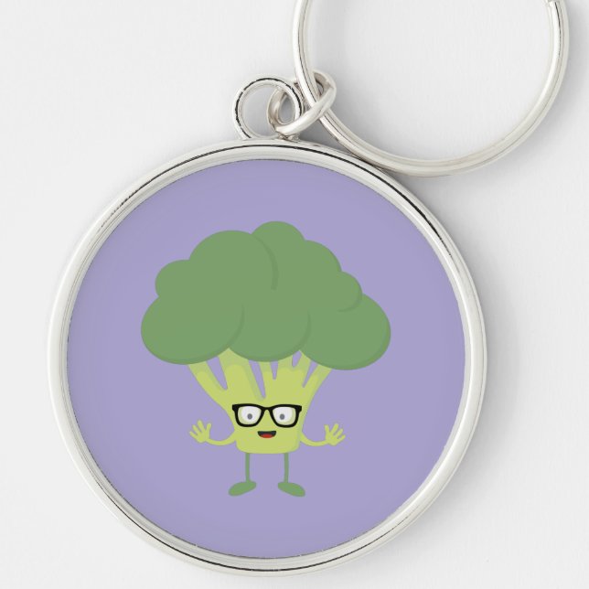 Chaveiro Vegan Broccoli Nerd (Frente)
