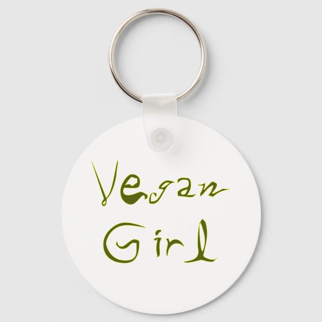 Chaveiro Vegan Girl 1 (Frente)