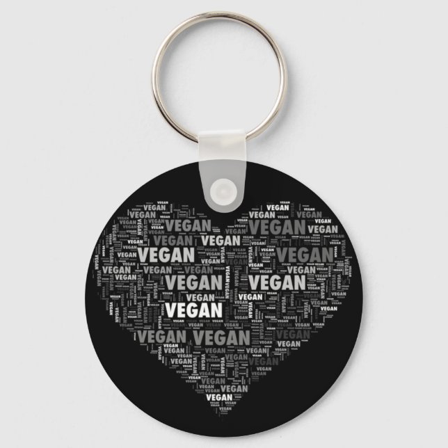 Chaveiro Vegan Love design (Frente)