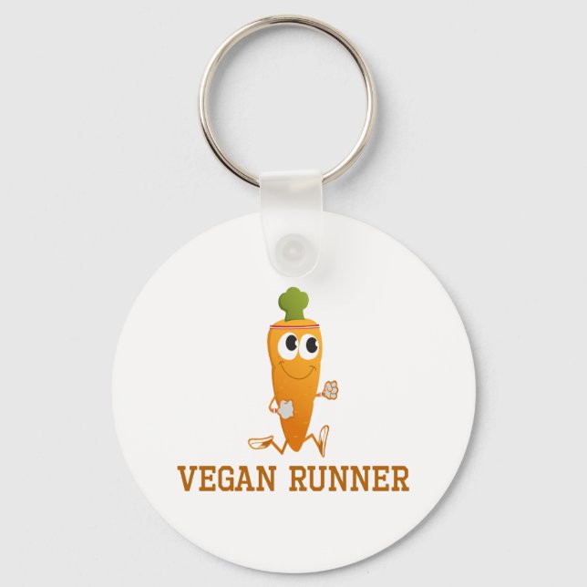 Chaveiro Vegan Runner Carrot (Frente)
