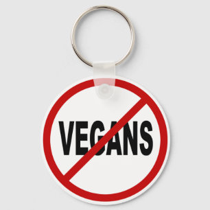 Chaveiro Vegans do ódio Vegans/No permitidos a indicação