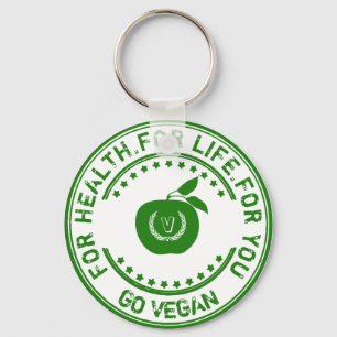 Chaveiro Vegetariano Apple do Vegan para a saúde para a