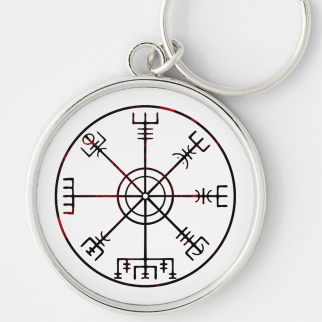 Chaveiro Vegvisir - Corridas Protetoras Islandesas (Frente)