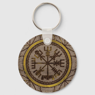 Chaveiro Vegvisir. O compasso mágico de Viking da navegaç
