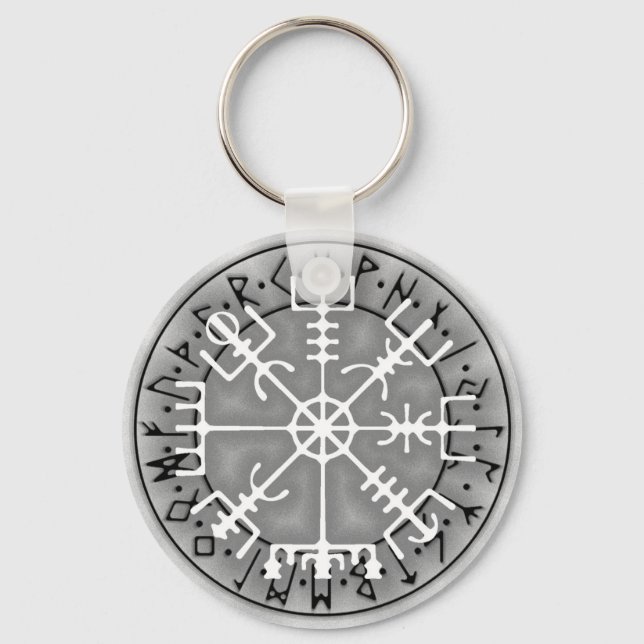 Chaveiro Vegvísir Salva mágica islandesa (Frente)
