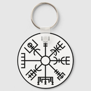 Chaveiro Vegvisir Símbolo Norse Shield Odin
