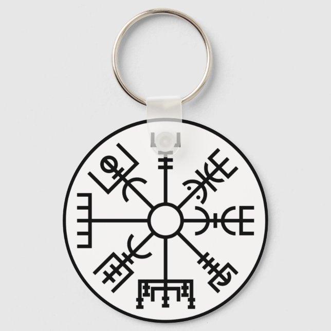 Chaveiro Vegvisir Símbolo Norse Shield Odin (Frente)
