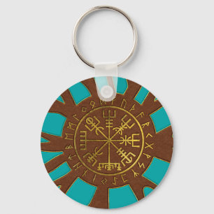 Chaveiro Vegvisir - Viking Navigation Compass