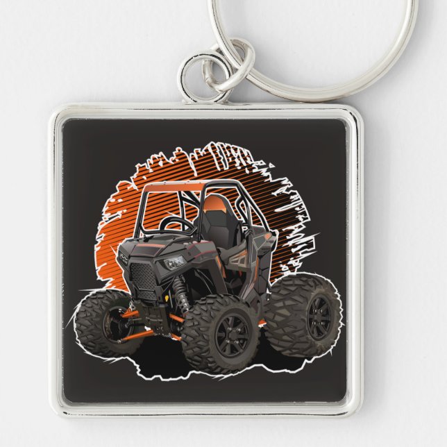 Chaveiro Veículo off-road de desenho animado UTV (Frente)