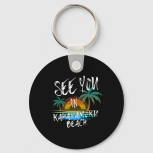 Chaveiro Vejo Você Na Praia Kahanamoku Retro Vintage Oahu S