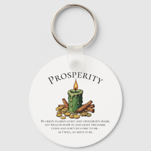Chaveiro Vela de Canto da Prosperidade e Feitiço de Dinheir