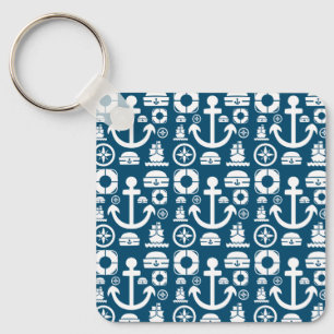 Chaveiro veleiro marinho Elemento padrão do mar