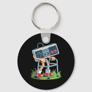 Chaveiro Velho Gamer Jogo de Vídeo Retro Velho Gamer 80s En