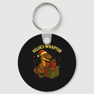 Chaveiro Velociraptor Natal Divertido Trocadilho Veloci-wra