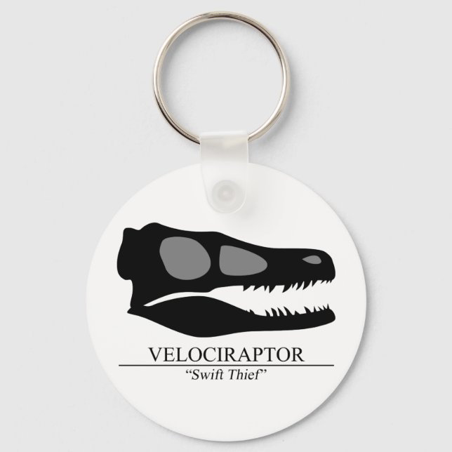Chaveiro Velociraptor Skull (Frente)