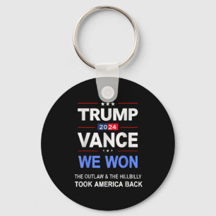 Chaveiro Vencedor do Trump Vance que ganhamos em Byck Ameri