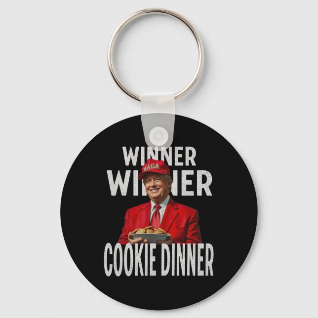 Chaveiro Vencedor Janto Cookie Funny Trump 2024 47th (Frente)