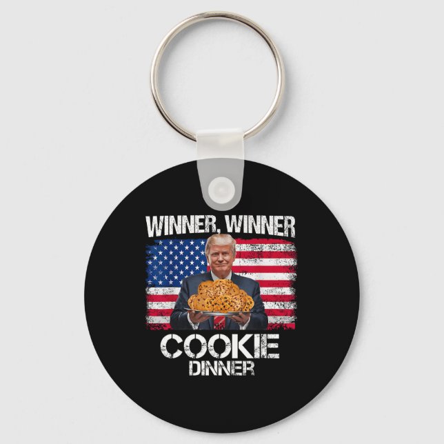 Chaveiro Vencedor Janto Cookie Funny Trump 2024 47th (Frente)