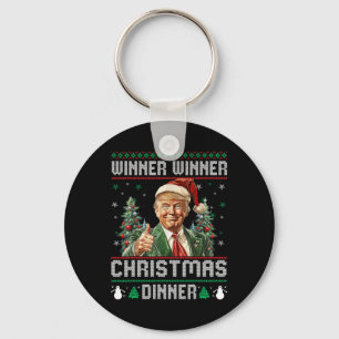 Chaveiro Vencedor Vencedor Jantar de Natal Papai Noel Trump