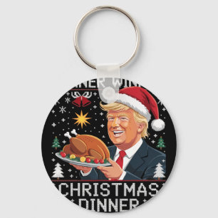 Chaveiro Vencedor Vencedor Jantar de Natal Papai Noel Trump