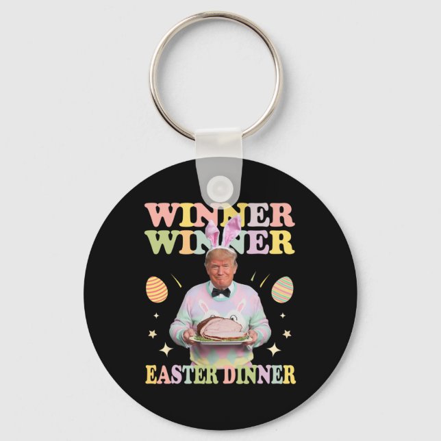 Chaveiro Vencedor Vencedor Jantar de Páscoa Presidente Trum (Frente)