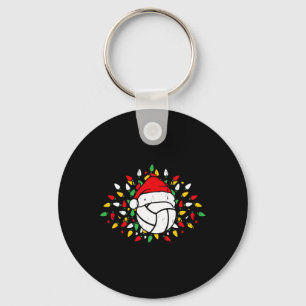 Chaveiro Vendedores de Voleibol Santa Hat no Natal Presente
