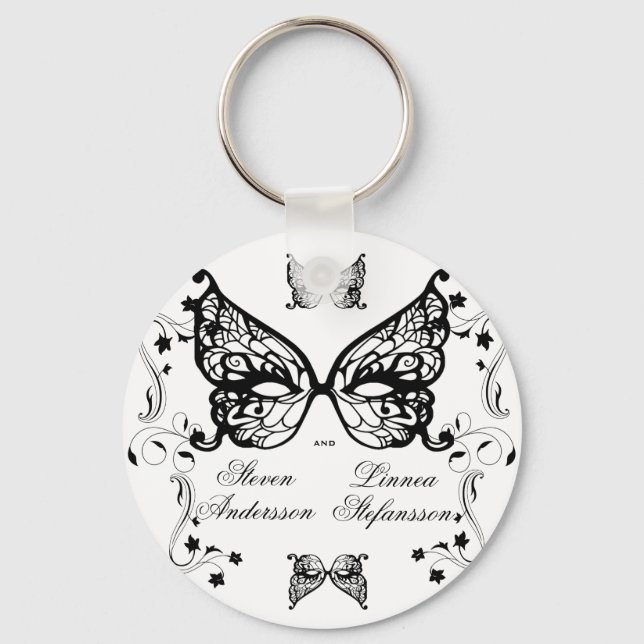 Chaveiro Venetia Carnivale Masque Ornamentado Vitoriano Flo (Frente)