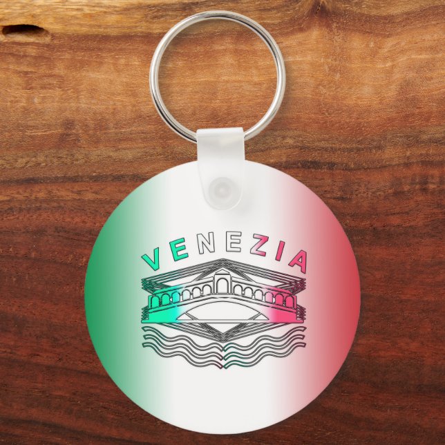 Chaveiro Venezia Rialto Bold Lines Metal (Frente)