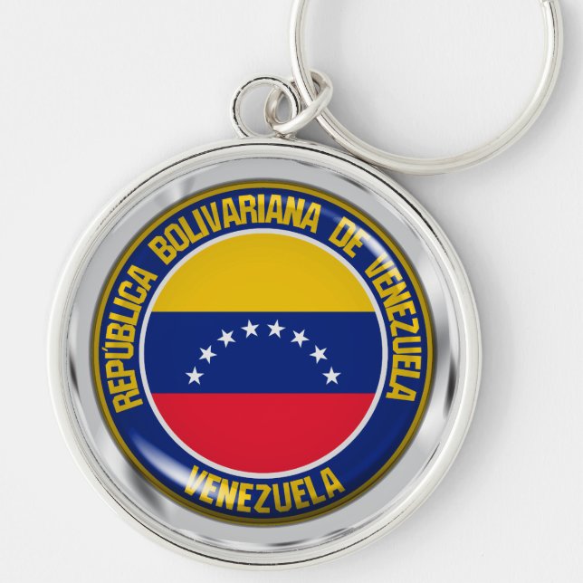 Chaveiro Venezuela Round Emblem (Frente)
