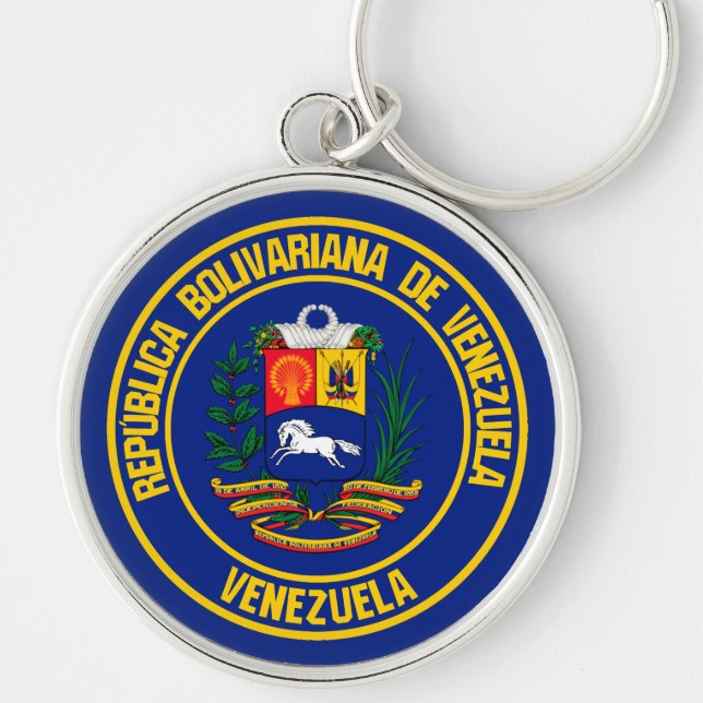 Chaveiro Venezuela Round Emblem (Frente)